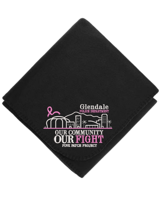 Embroidered Our Community Our Fight Blanket